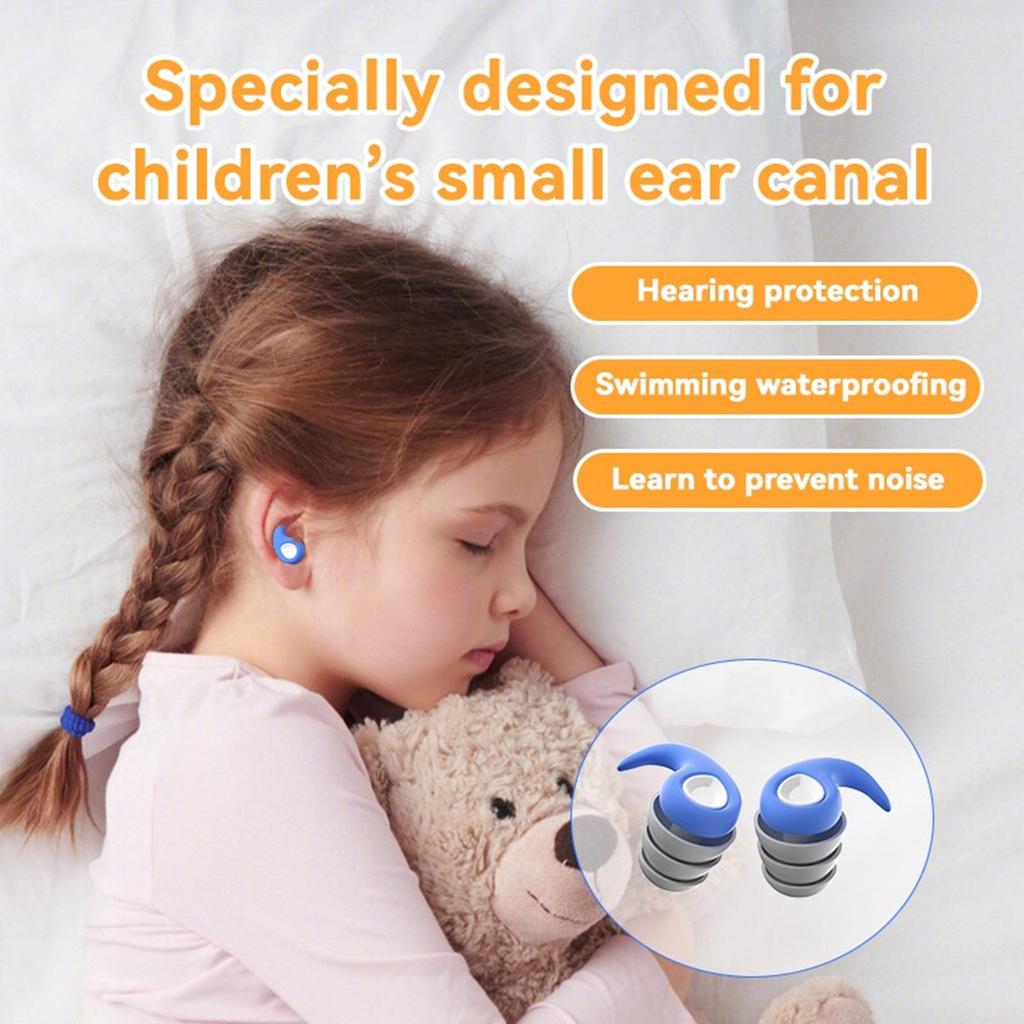 Беруши, мягкие силиконовые шумоподавляющие многоразовые беруши для сна, работы, учебы, путешествий, стрельбы и многого другого, 1 пара