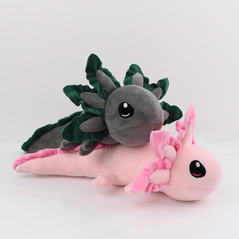 45cm Colorful Axolotl Plush Toy Kawaii Salamander Stuffed Dolls Animal Pillow Children Christmas Birthday Gift