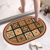 Диатомовая грязь мягкий коврик для пола ванная комната водопоглощение быстросохнущий коврик для ног дверь туалета противоскользящий туалет туалет маленький ковер