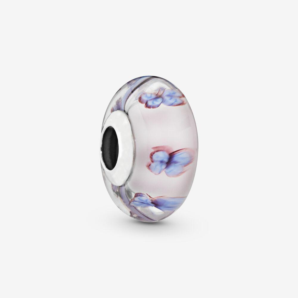 925 Sterling Silver Murano Glass Red Beads Blue Pink Purple Round Charm Plata De Ley 925 For Original Bracelet Jewelry