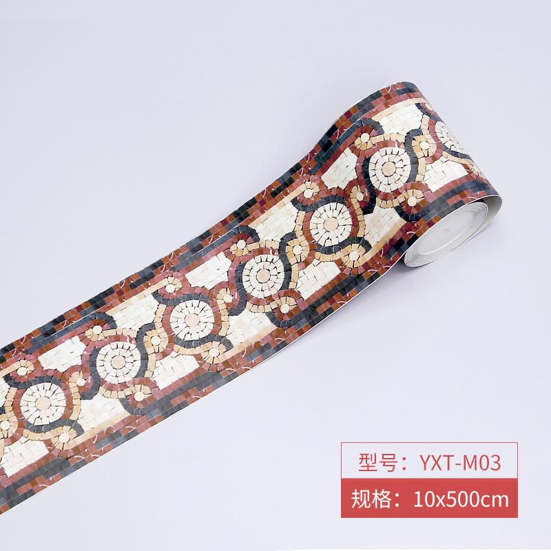 Мозаичный плинтус, угловая наклейка на стену, ванная комната, офис, стекло, линия талии, домашний декор, водостойкий пол, волновод, художественные обои