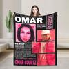 Omar Courtz Singer Blankets  Warm Soft Novelty Plush Throw Blanket For Child Home Decor Flannel Bedspread Bed Cover