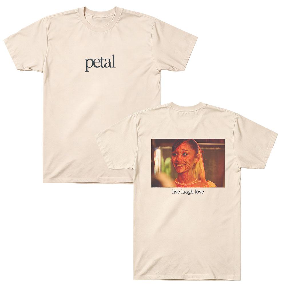 Petal Live Laugh Love T-shirt Graphic Tees Men Women Fashion T-shirt Casual Cotton Aesthetics T-shirts Tops