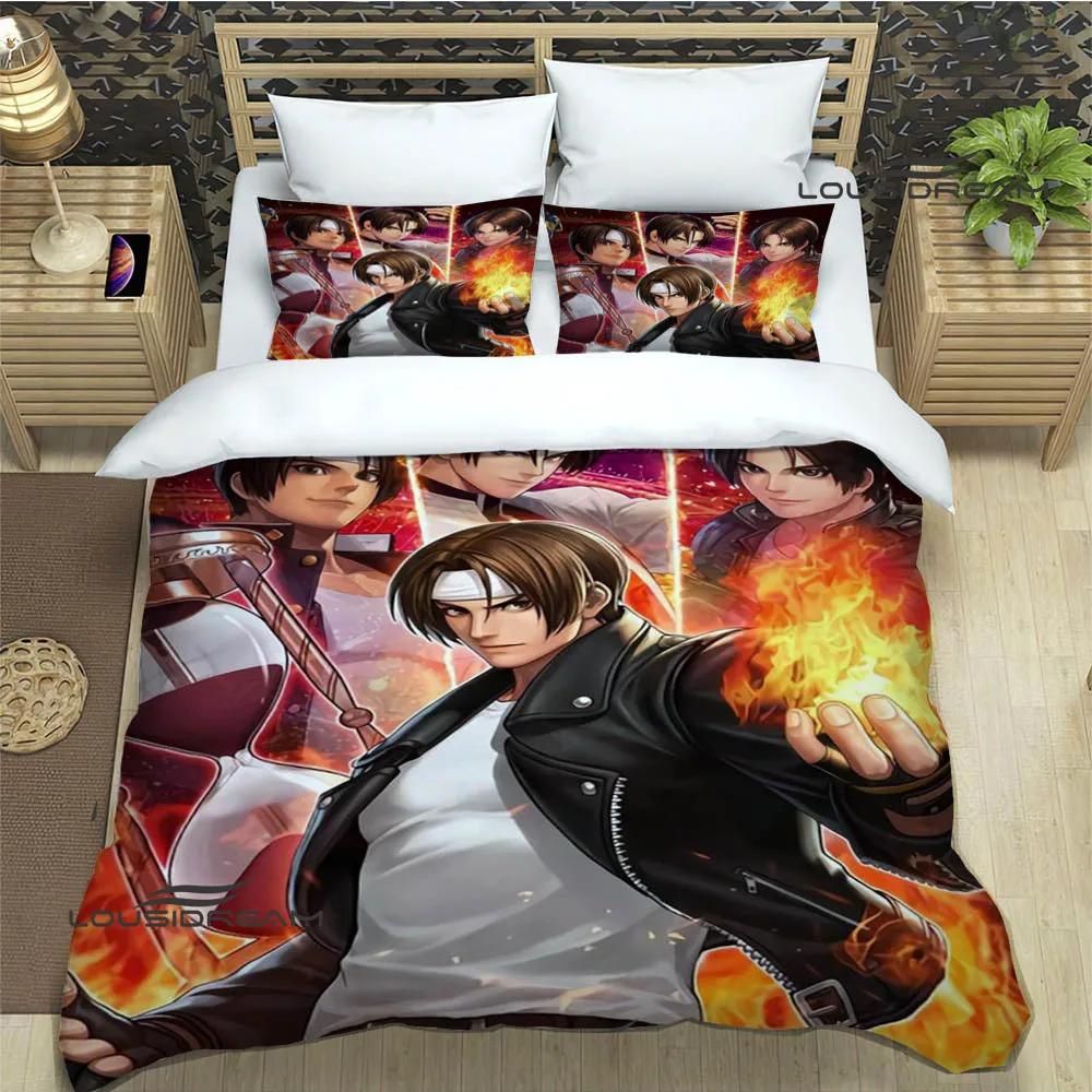 3D игра KOF Мультяшные комплекты постельного белья изысканный набор постельных принадлежностей пододеяльник комплект одеяло комплект постельного белья роскошный подарок на день рождения