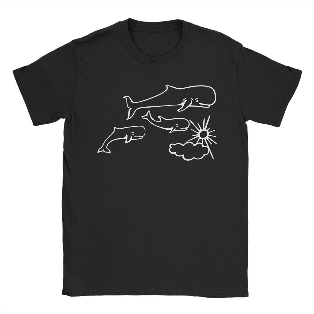 Vintage Whales Sun Tattoo TShirt by Robe de Extremoduro Casual Short Sleeves cheap Women clothing with free shipping