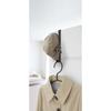 Yamazaki Smart Door Hanger, Black, Approx. W1.5 x D9 x H18cm, Coat Rack, Bag, Hat Storage, 7158