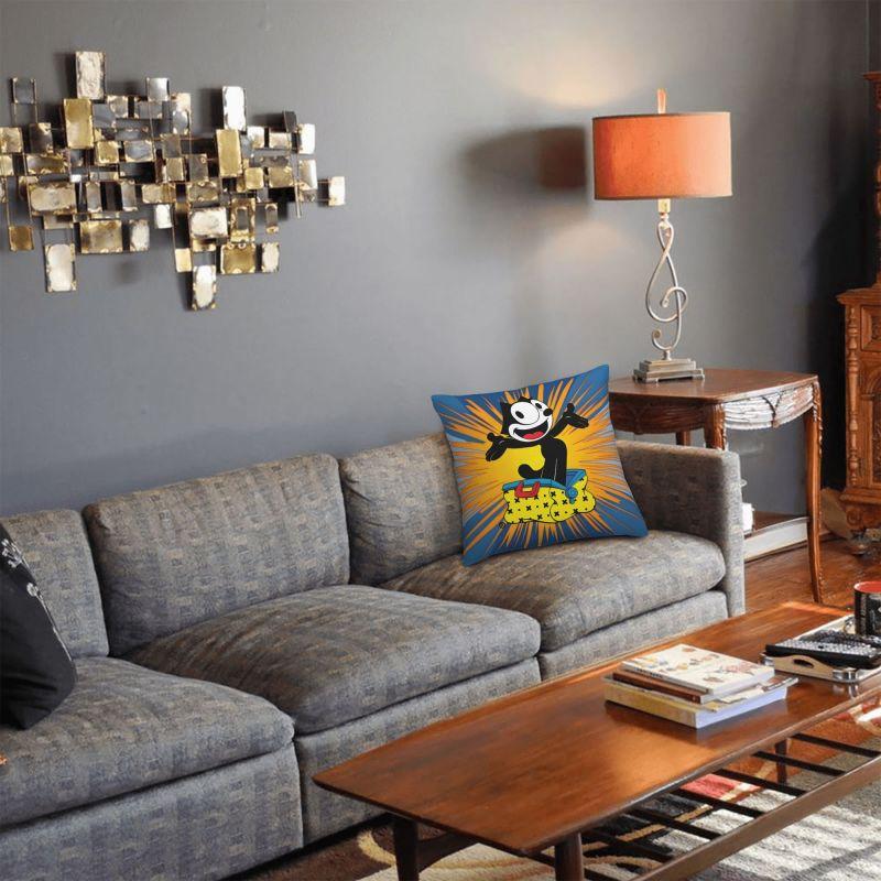 Пользовательская наволочка для подушки Disney Felix The Cat Аниме 40x40 см Декоративная Мультяшная Kawaii Роскошная Наволочка Мягкая Наволочка