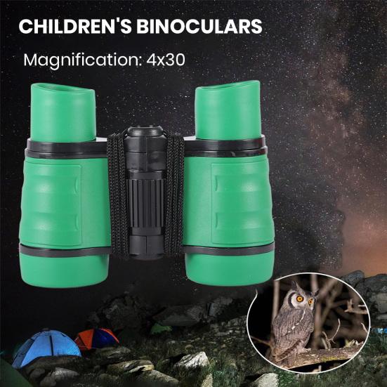 Детский телескоп игрушка для детей 45755 лет нескользящая цветная ручка 4X30 увеличение бинокль наблюдение за птицами исследование кемпинг