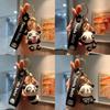 Adorable Cartoon Panda Keychain Silica Gel Accessory Cute Gift For Couples And Friends