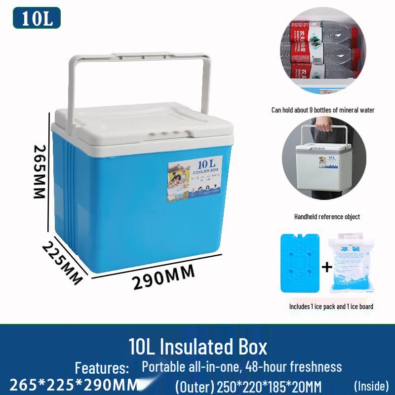 Bingsu Portable Refrigerated Cooler Box with Ice Packs
