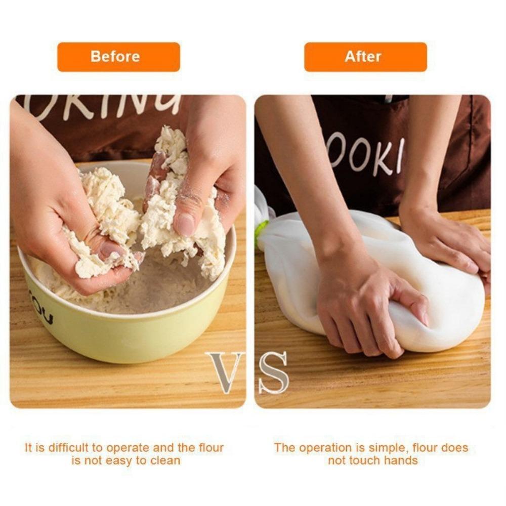 Silicone Kneading Dough Bag Kitchen Pastry Bag Food Grade Material Versatile Dough Mixer for Bread Pastry Pizza Tortilla Flour