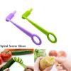 Manual Spiral Screw Slicer Blade Hand Slicer Cutter Potato Carrot Cucumber Vegetables Spiral Knife K