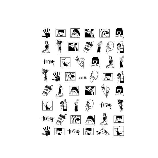 Наклейка для маникюра, многофункциональная экологически чистая уникальная отличная сексуальная наклейка для ногтей для девочек, аксессуары для рукоделия «сделай сам» для студентов