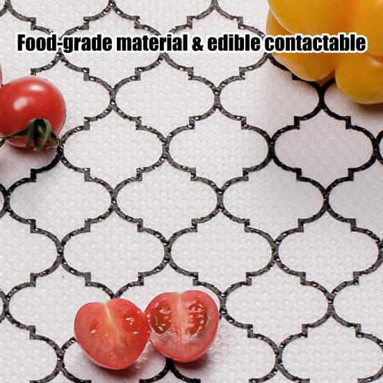 EVA Printed Drawer Liner Thick Non-Adhesive Shelf Mat for Kitchen Cabinet