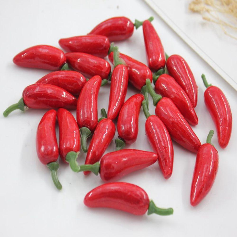 Мини-растения для вечеринки, пластиковые поддельные овощи, имитация перца чили, украшение из искусственного перца