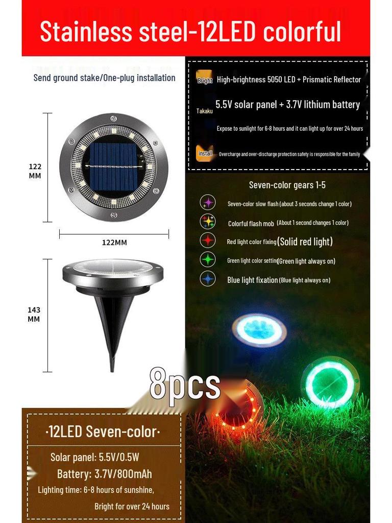 High-Brightness Solar Outdoor Motion-Sensor Wall Light for Garden, Courtyard, Balcony, and Camping