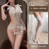 Sex underwear, deep V show big one-piece lace sexy open crotch free uniform temptation pure desire suit