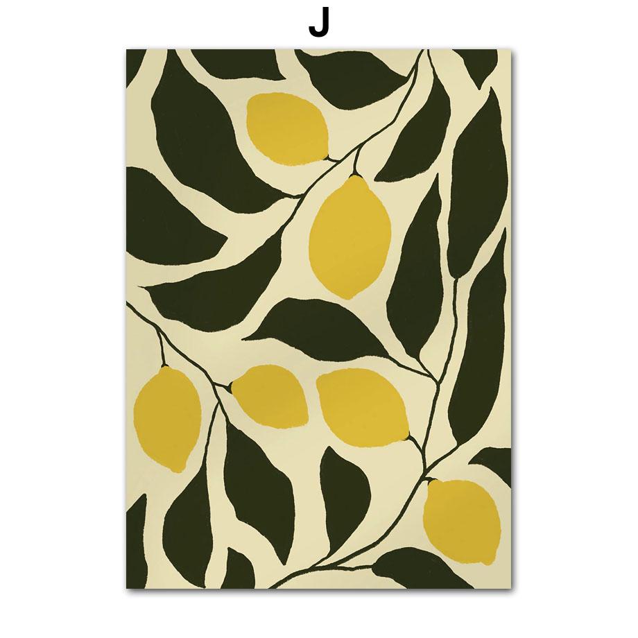 Ретро Цветы Ваза Листья Галерея Красочный Фанки Постер И Принты Настенное Искусство Холст Живопись Настенные Картины Для Декора Гостиной