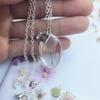 Beautiful Dandelion Necklace Eternal Flower Clavicle Chain Male and Female Couples Crystal Dried Flower Glass Ball Pendant Accessories