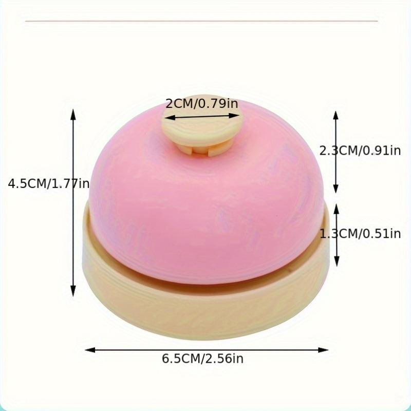 Pet Training Bell Stainless Steel, 1Pcs Hand Press Toy No Battery Dinner Alert Call Bell for Pets Kids Interactive Daily Gift