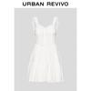 UR 2025 Повседневное платье-камисоль с оборками и завязками
