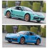 1:24 масштаба 911 Turbos, металлический спортивный автомобиль, модель из сплава, литой автомобиль и игрушечный автомобиль, имитация звука и света, коллекция, детский подарок