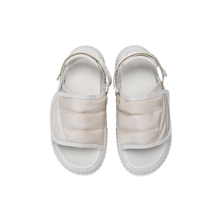 Kappa Outdoor Velcro Thick Sole Beach Shoes Sports Sandals Unisex Sandals Gray White K0DX5LL20-133
