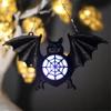 Black Bat LED Halloween Light Bar Glowing Bat Pendant Festive Atmosphere Party Bar Lighting Display Ornament Scene Decoration