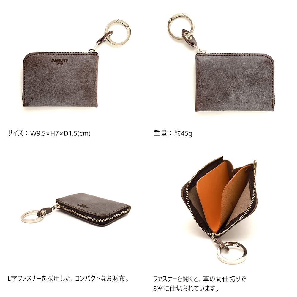 AGILITY affa молния мини кошелек компактный кошелек очень маленький кошелек маленький мини кожа натуральная кожа кожа "Posh" L-образный