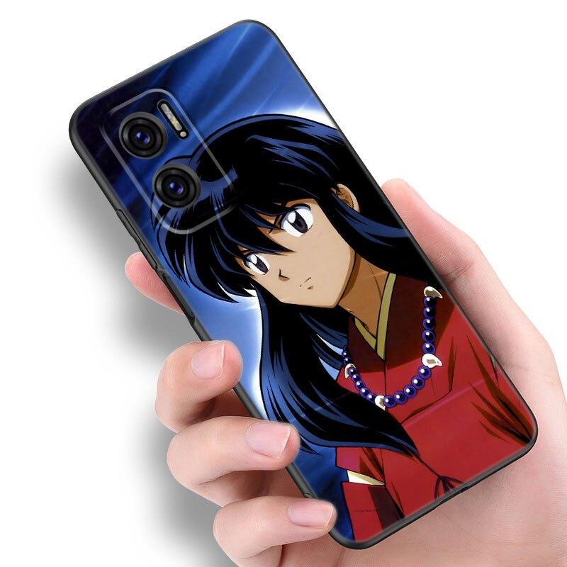 Anime Inuyasha Phone Case For Xiaomi Redmi Note 7 8 8T 9 9S 10 10S 10T 11 11S 4G 11E 11T Pro 5G Soft TPU Black Cover