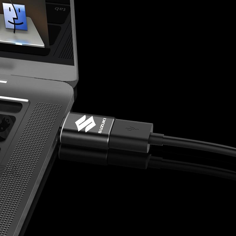 Автомобильный кабель USB Type C Конвертер Адаптер для зарядки Автомобильные аксессуары для Suzuki Swift SX4 Samurai Sport Jimny Grand Vitara Alto GW250 Splash Swace