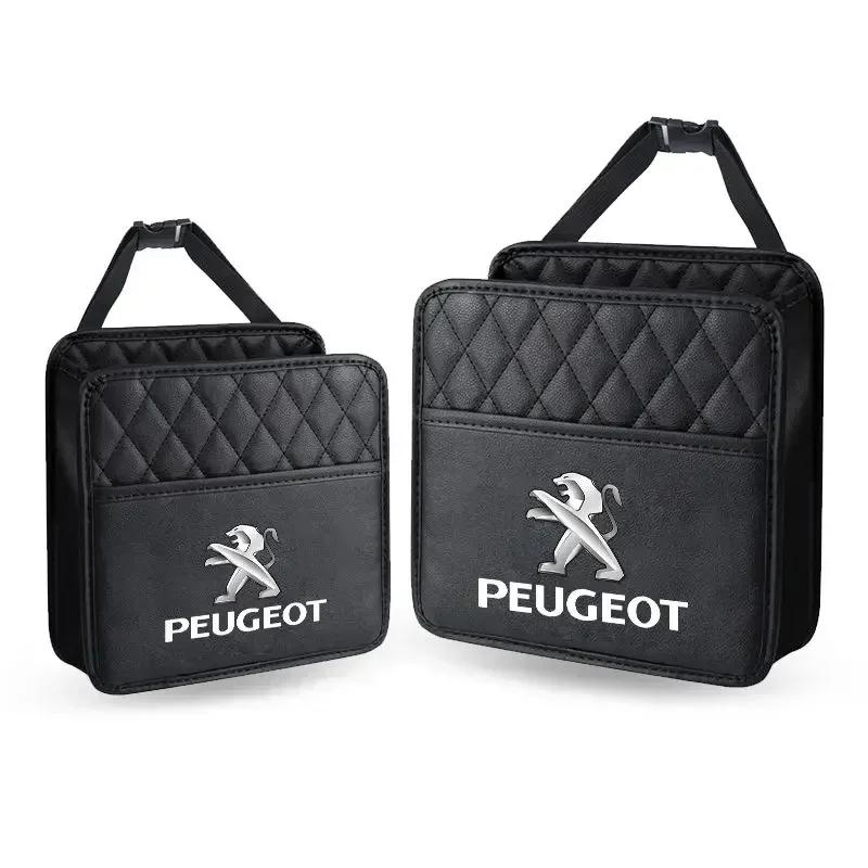 For Peugeot Leather Car Styling Organizer Car Interior Storage Box Sticker Accessories For Peugeot 308 307 206 208 207 3008 508