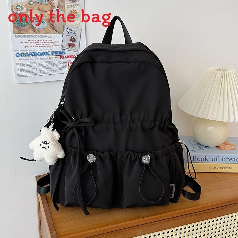Cute Butterfly Knot School Backpack For Girls With Lightweight Waterproof Nylon For Middle School