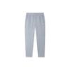 Training Series Solid Color Logo Mid Waist Straight Leg Cuffed Sports Pants Women Pants Gray Heather-Gray 962357301-2