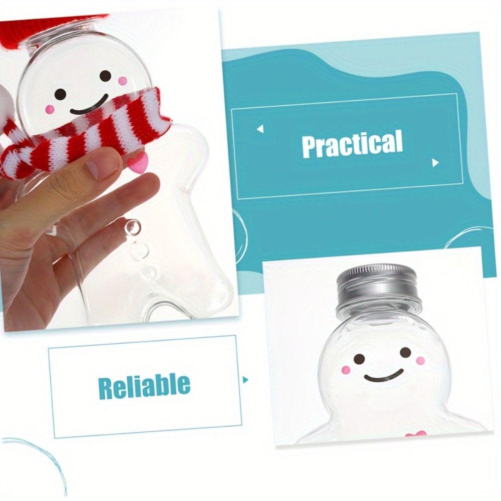 10PCS Lightweight Design Gingerbread Man Cup Series Collection Scarf Decoration Christmas Party Cup Man Shaped Silhouette