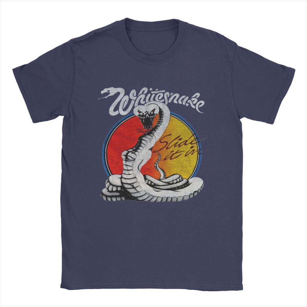 Футболка Whitesnake Band для мужчин, 100% хлопок, забавные футболки, футболки с круглым вырезом, короткий рукав, одежда, новое поступление