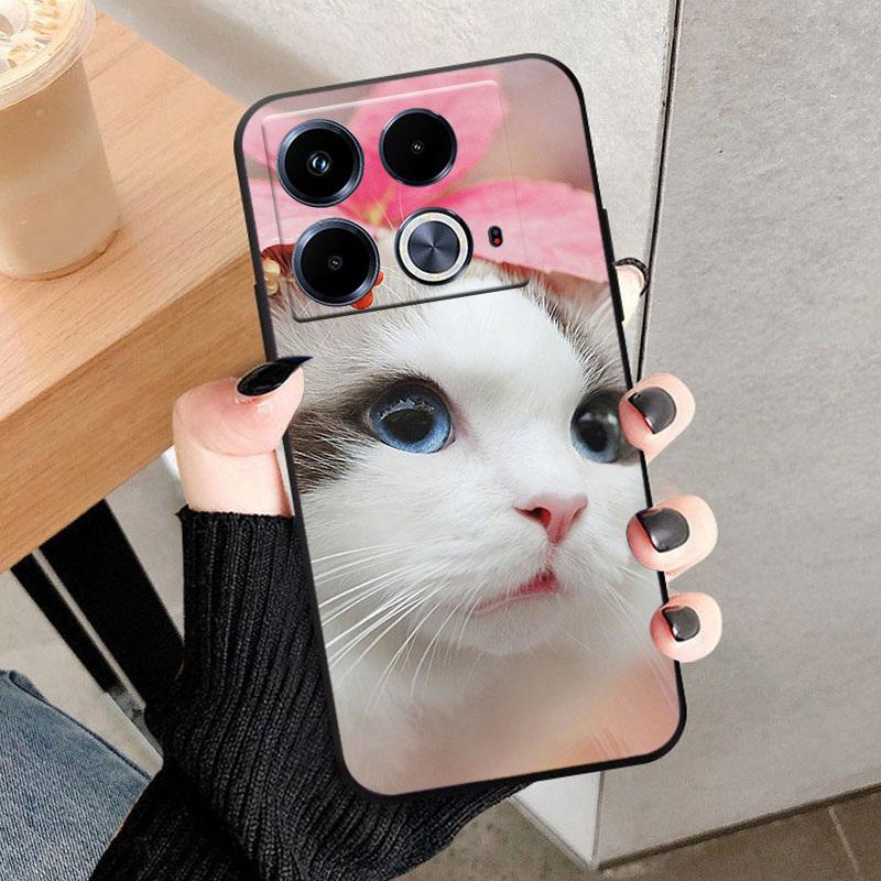 For Infinix Note 40 4G Phone Case X6853 Black TPU Back Cover For Infinix Note 40 Cases Soft Silicone Shell Note40 Funda Bumper