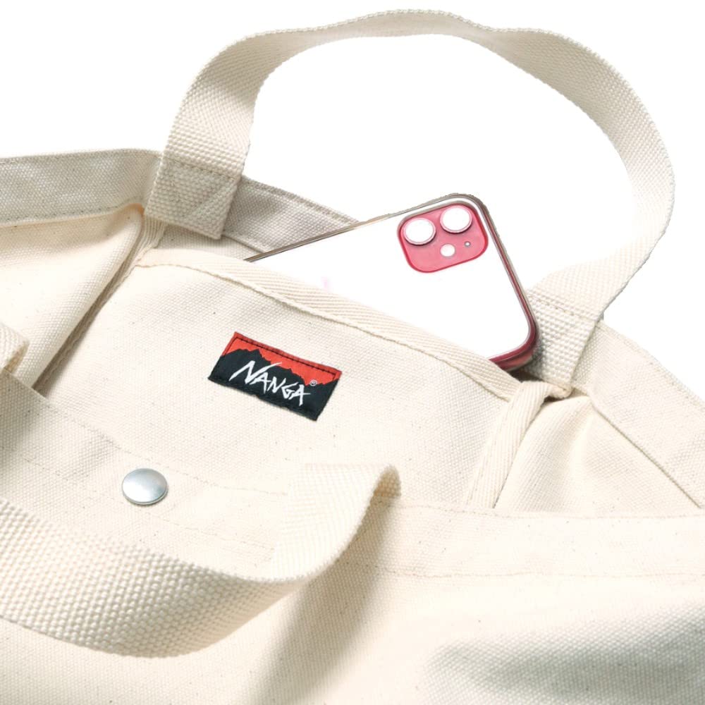 Логотип Холщовая сумка-тоут 2WAY Сумка NANGA LOGO CANVAS TOTE 2 WAY BAG N1G2NTN4 НАТУРАЛЬНЫЙ Сумка-тоут [NANGA]