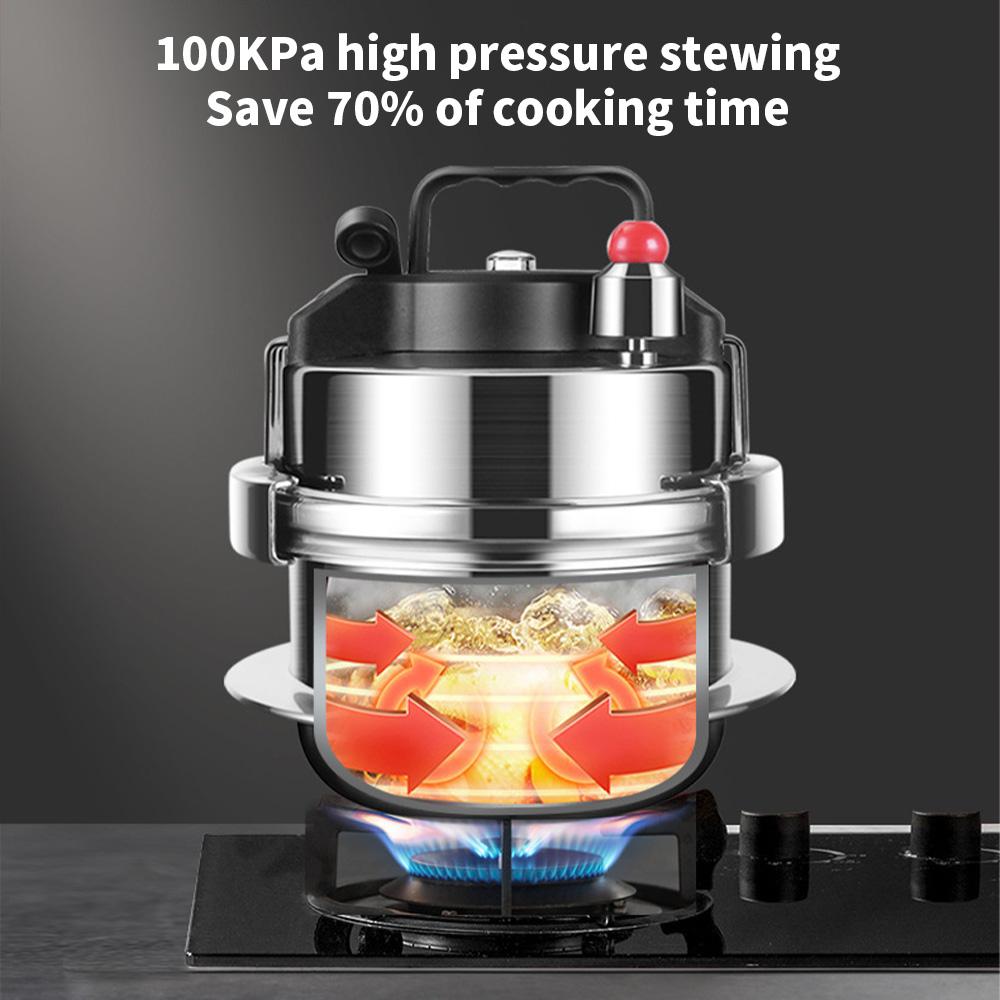 Outdoor Camping 2L Pressure Cooker Rice Cooker Multifunctional Cooker Stainless Steel Cooking Pot