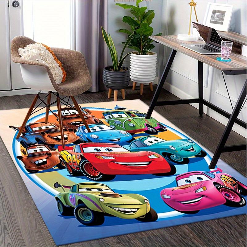 Коврик для офиса Cars, тема персонажей, 3D-печать, противоскользящий, машинная стирка, для гостиной