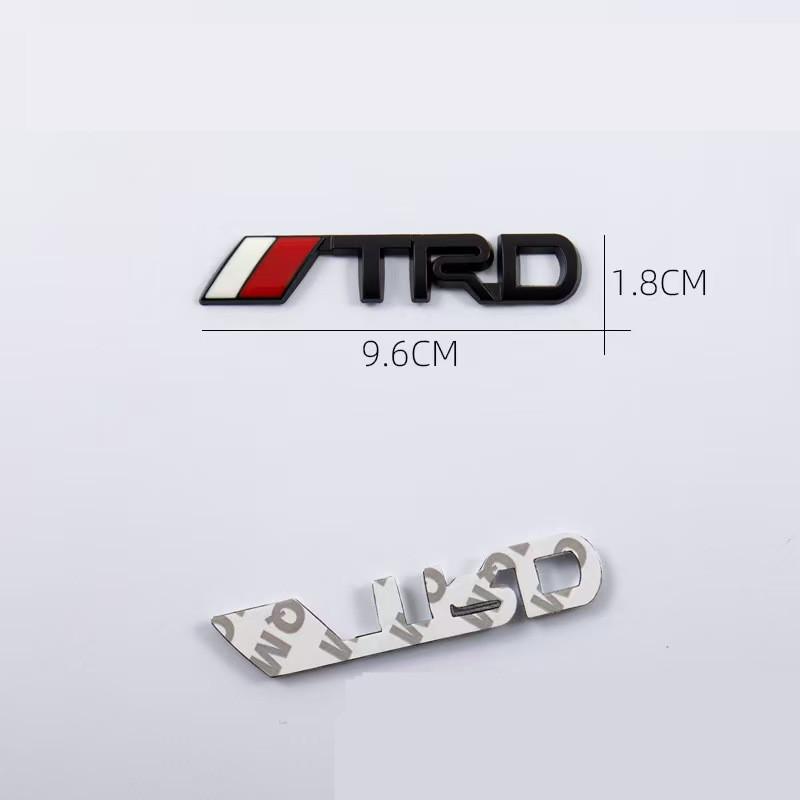 3D наклейки Matel на автомобиль эмблема для TRD Sports Corolla Yaris Rav4 Avensis Auris Camry кузов задний багажник хвост наклейка стиль