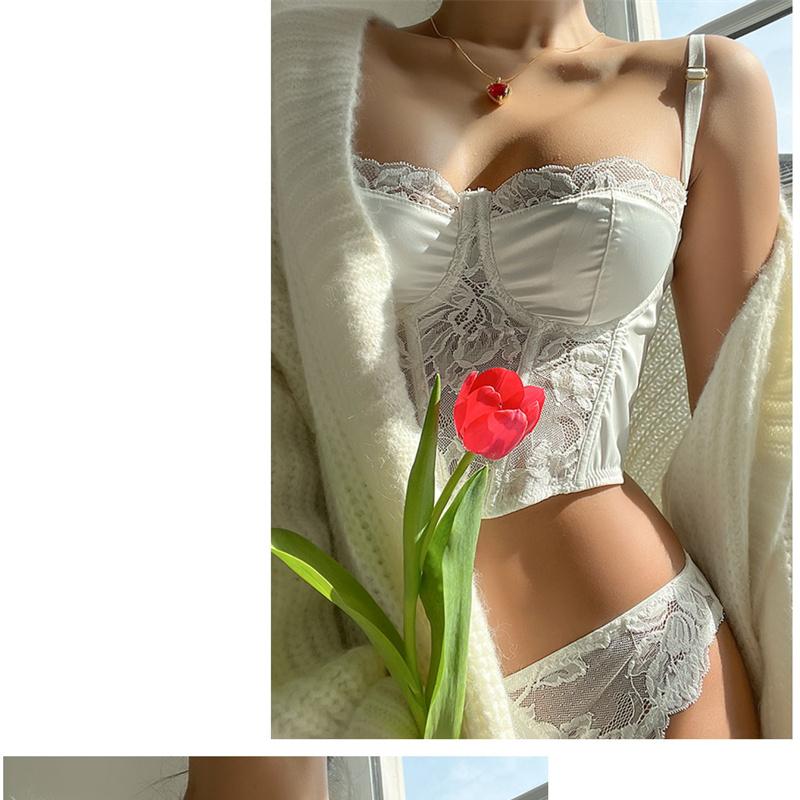 Французский кружевной бюстгальтер с тонкой чашкой, комплект с бюстгальтером пуш-ап, сексуальное женское нижнее белье, романтический шелковый бюстгальтер без косточек с трусиками, комплекты нижнего белья