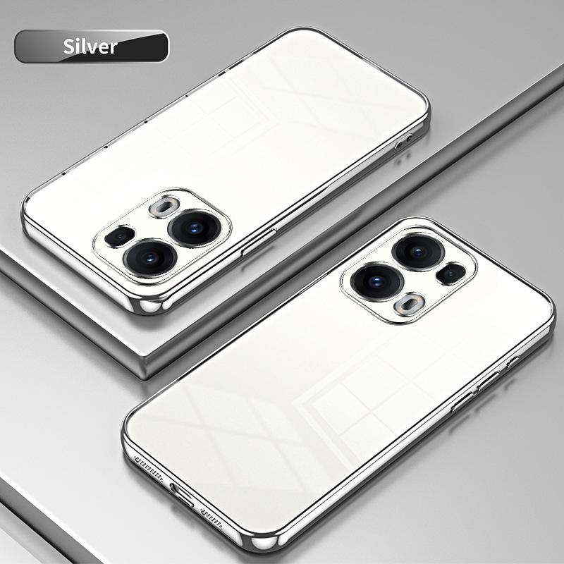 Подходит для OPPO Reno15Pro гальванизированный чехол для телефона с блестками Reno14Pro прозрачный Reno13 защитный чехол