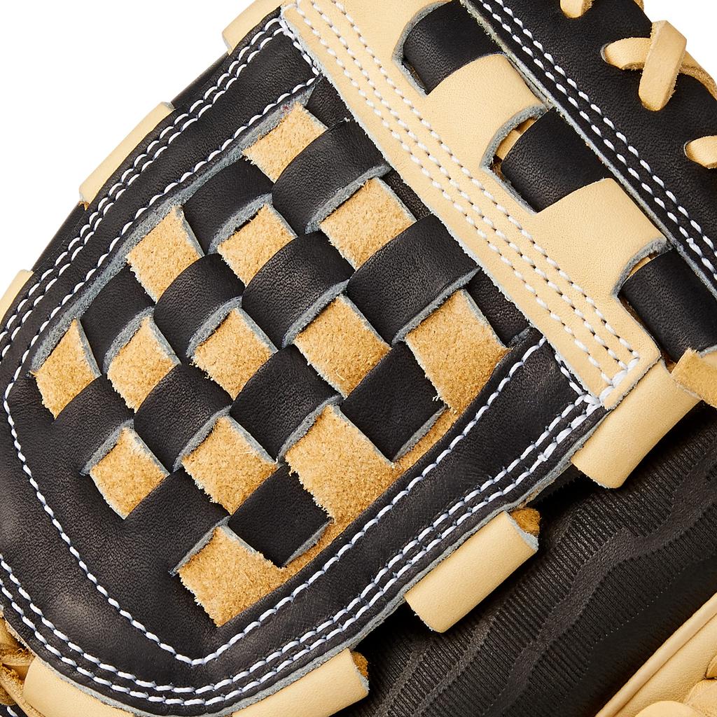 ZETT Pro Status Sosuke Genda Baseball for Second and Night Brown Size 4 Glove, Right-Handed Throw, Shortstop, Black/Pastel (1932N), (BRGB32450)