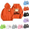 Children's Casual Fashion Halloween Print Long-Sleeved Hooded Sweatshirt