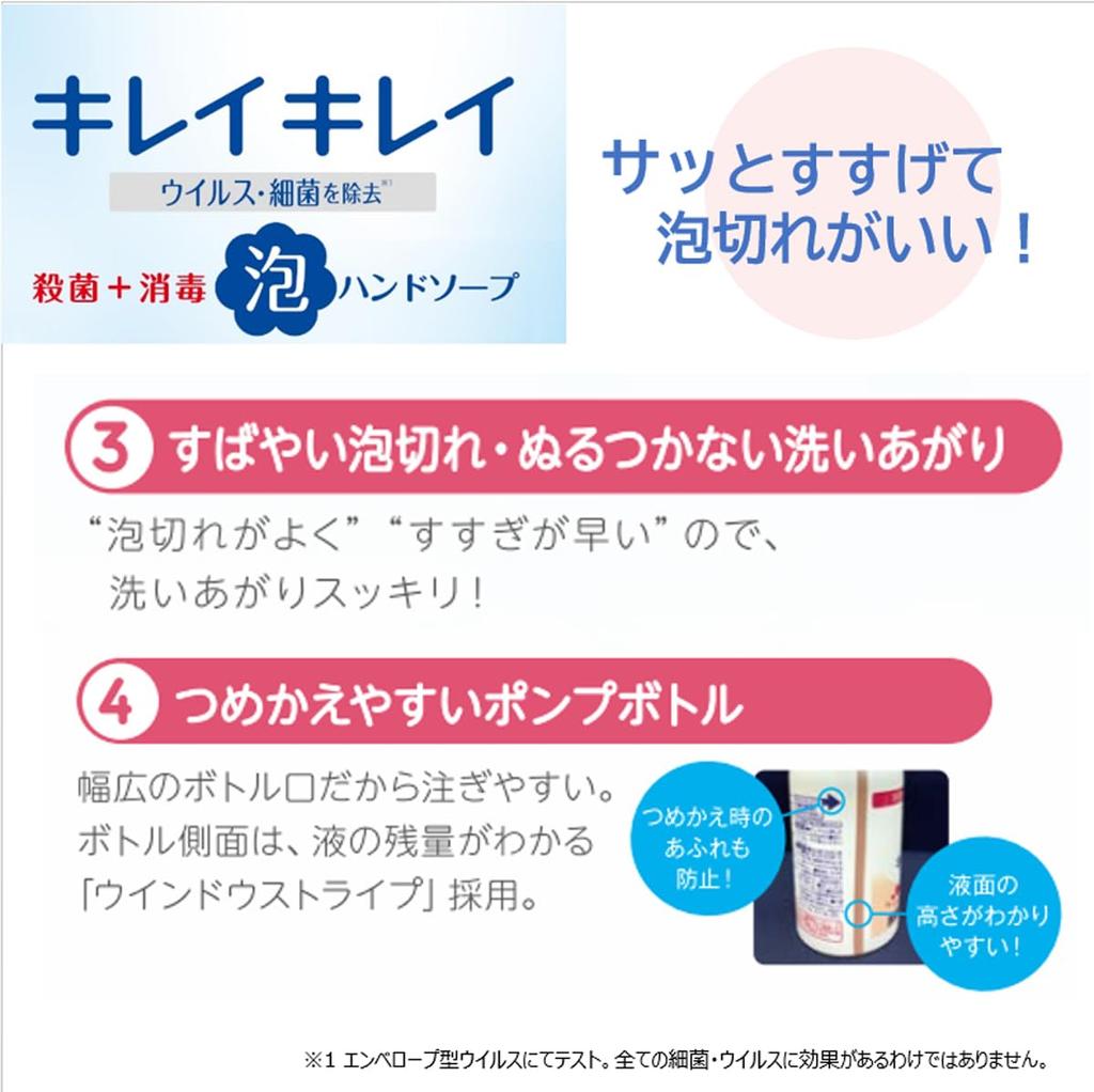 Емкость для коммерческого использования KireiKirei Лечебное пенящееся мыло для рук 4 л Сменный блок с ароматом фруктовой смеси [Большое использование] (Квази-лекарство)