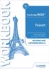Книга Cambridge IGCSE??? French Reading and Listening Skills Workbook