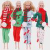 Christmas Barbie Doll Set: 30cm Doll with Festive Clothing & Accessories