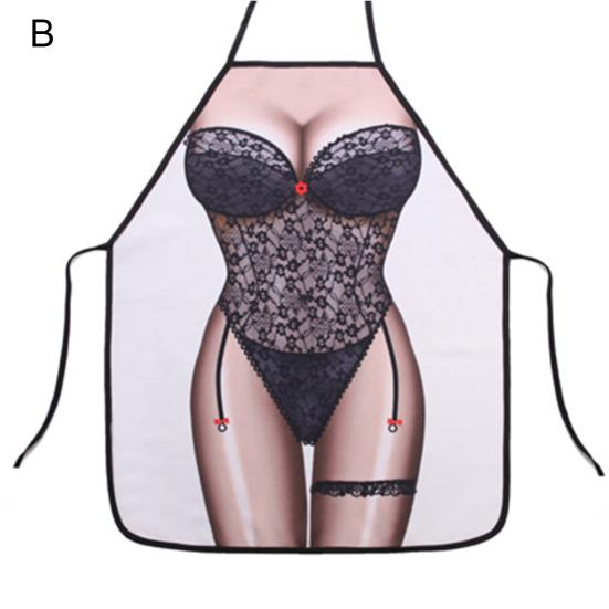 Забавный сексуальный фартук для кухни с цифровой печатью для приготовления барбекю, ужина, барбекю, униформы