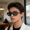 Корейский Ins Стиль Квадратные Солнцезащитные Очки Женские Мужские Простые Светлый Цвет Для Отдыха Солнцезащитные Очки Для Поездок на Работу Деловые Очки